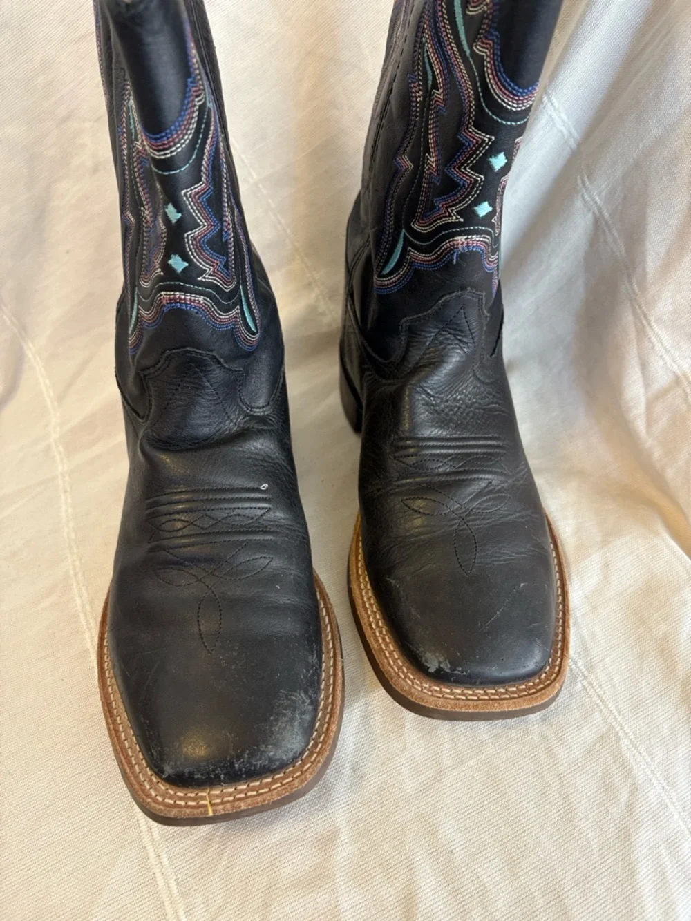 Old West Leather Western Boots‎